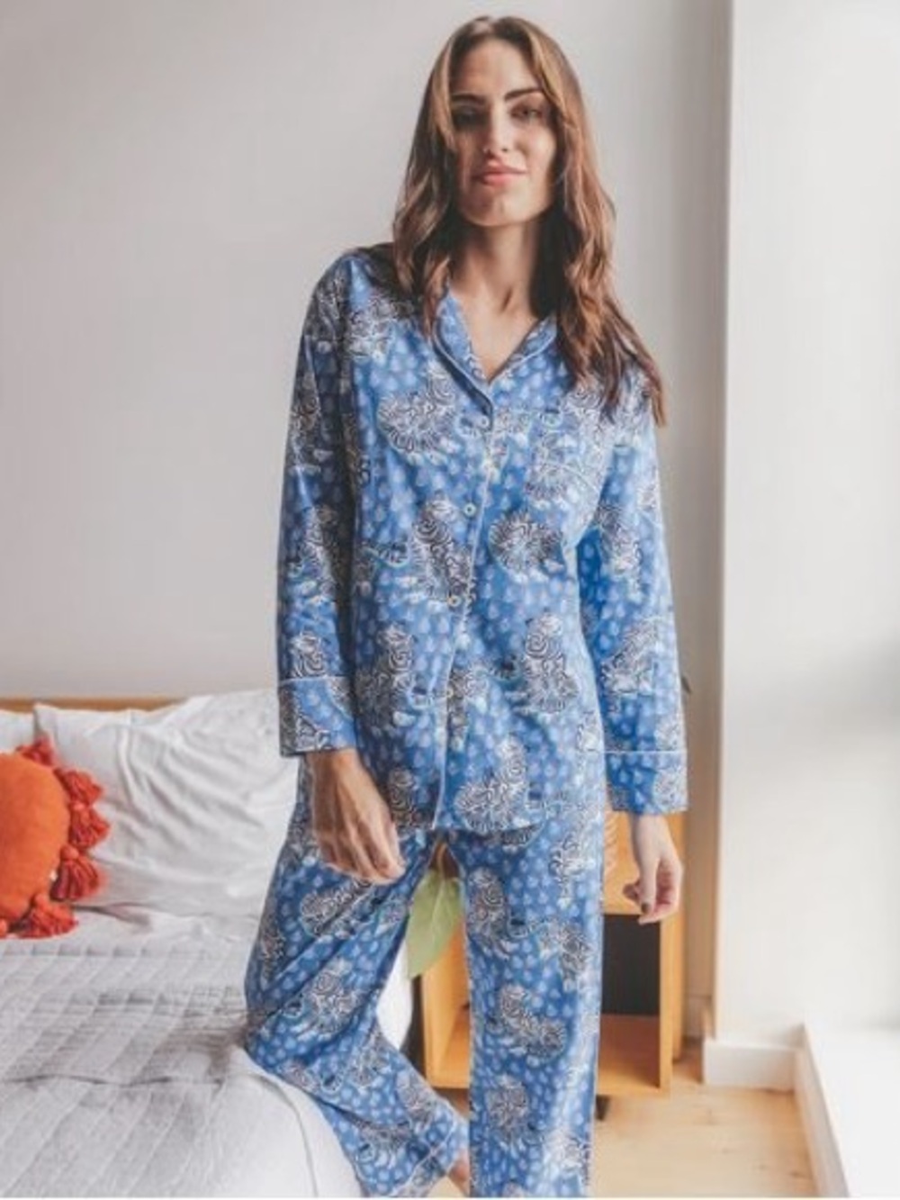 Tiger Queen Long Set - Cornflower blue